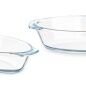 Teglia da Cucina Con manici Trasparente Vetro Borosilicato 700 ml 23,6 x 5,3 x 13 cm (18 Unità)