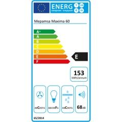 Cappa Classica Mepamsa MAXIMA 60V2 60 cm Acciaio