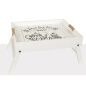 Folding Tray for Bed Romimex White Wood 56 x 36 x 24 cm