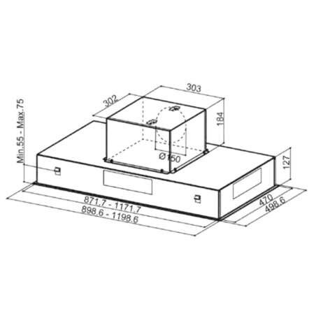 Conventional Hood Mepamsa 216425 Inox Touch Control LED