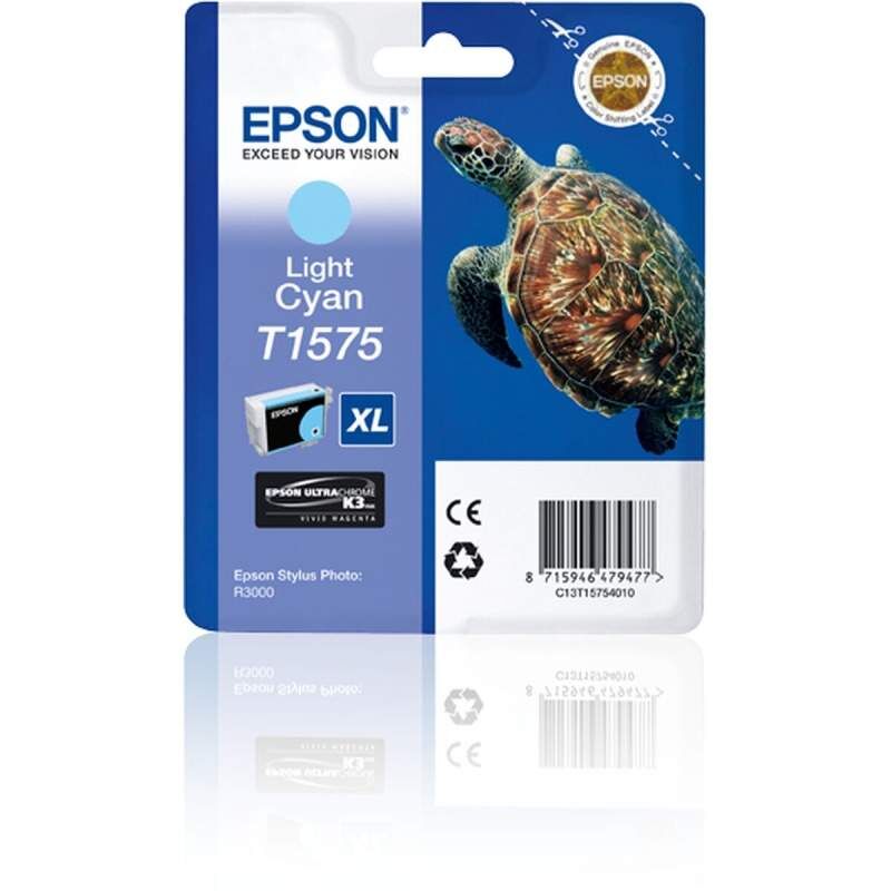 Original Ink Cartridge Epson C13T15754010 Blue Cyan