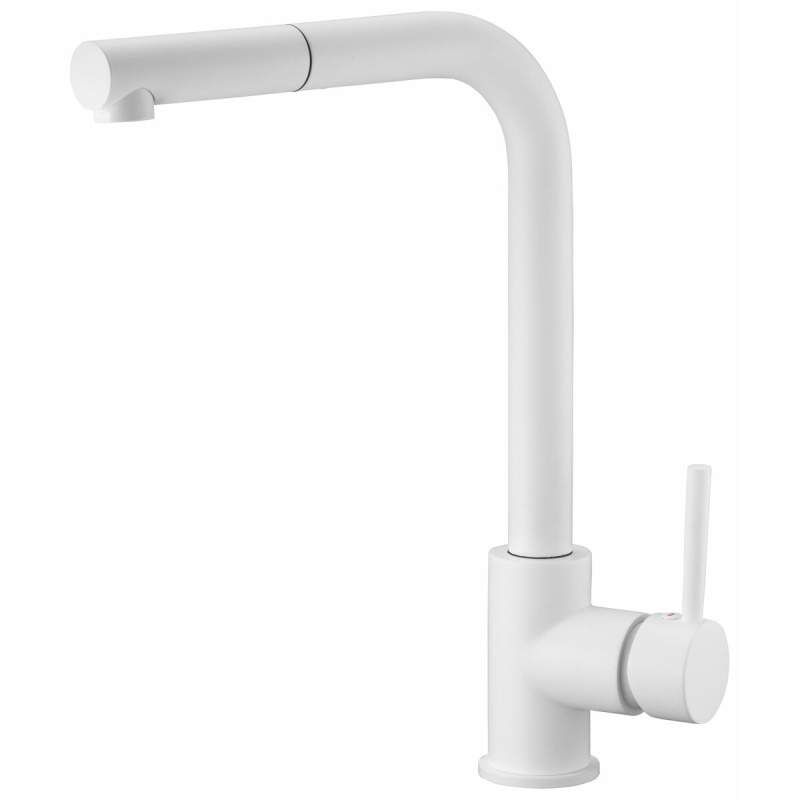 Rubinetto Monocomando Imex GCE006BL Bianco Ottone Acciaio