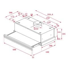 Cappa Classica Teka CNL6415BK 60 cm 385 m3/h 64 dB 110W