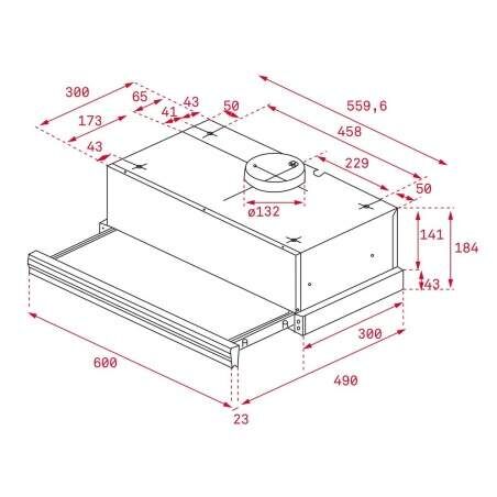 Cappa Classica Teka CNL6415BK 60 cm 385 m3/h 64 dB 110W