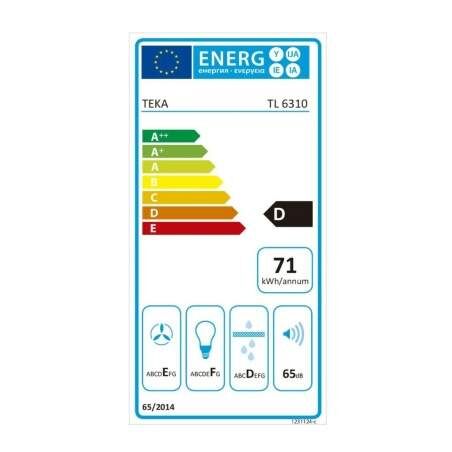 Cappa Classica Teka 40474250 60 cm 332 m3/h 65 dB 231W Acciaio