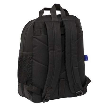 School Bag F.C. Barcelona Black 32 x 42 x 15 cm