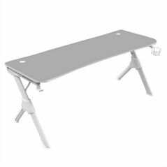 Tavolo Mars Gaming MGDXLW Mesa Gaming Ergonómica Blanco Grande Bianco 160 x 60 cm Acciaio