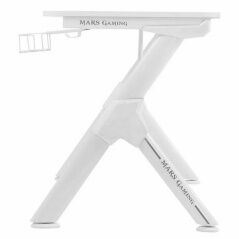 Table Mars Gaming MGDXLW Mesa Gaming Ergonómica Blanco Grande White 160 x 60 cm Steel