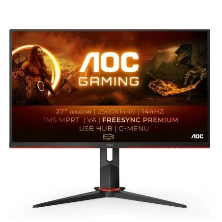 Monitor AOC Q27G2U/BK 27" QUAD HD LED 27" LED VA Flicker free 144 Hz