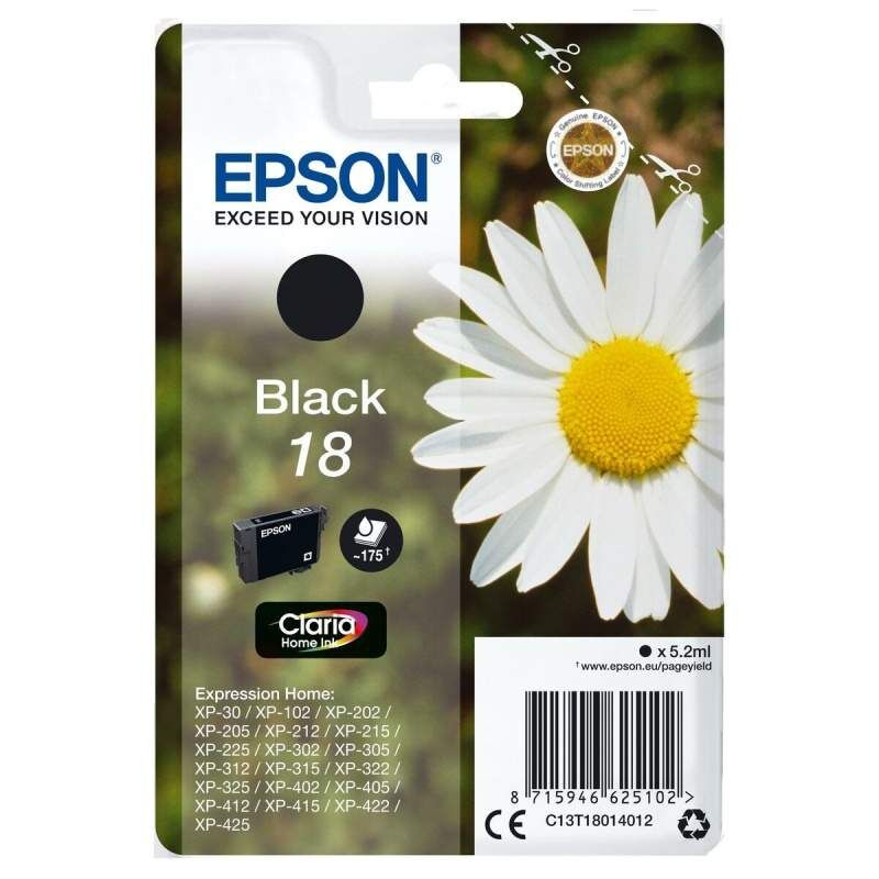 Cartuccia ad Inchiostro Originale Epson XP-215 Nero (10 Unità)