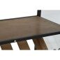 Portabottiglie Home ESPRIT Nero Naturale Legno Metallo Cristallo 102 x 32 x 60 cm