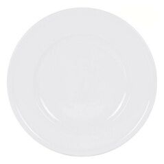 Flat Plate Inde Olympia White Porcelain Ø 31 cm (12 Units) (ø 31 cm)