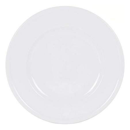 Flat Plate Inde Olympia White Porcelain Ø 31 cm (12 Units) (ø 31 cm)