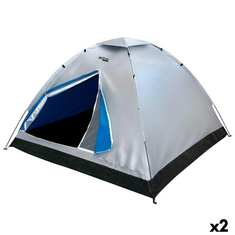 Tent Aktive 4 persons 205 x 130 x 205 cm (2 Units)