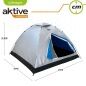 Tenda da Campeggio Aktive 4 persone 205 x 130 x 205 cm (2 Unità)