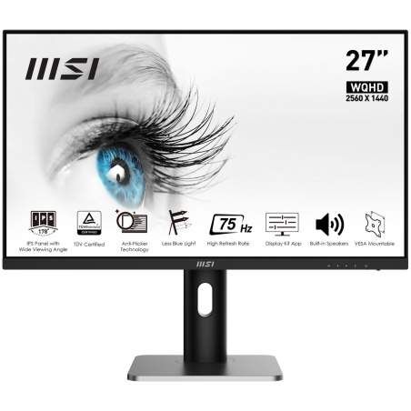 Gaming Monitor MSI PRO MP273QP 27" Wide Quad HD 75 Hz LED