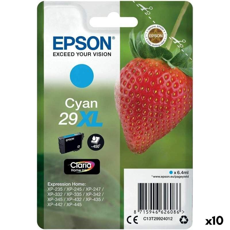 Cartuccia ad Inchiostro Originale Epson 29 XL Ciano (10 Unità)