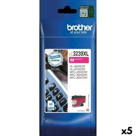 Original Ink Cartridge Brother HLJ6000 / MFCJ5945 / MFCJ6945 Magenta (5 Units)