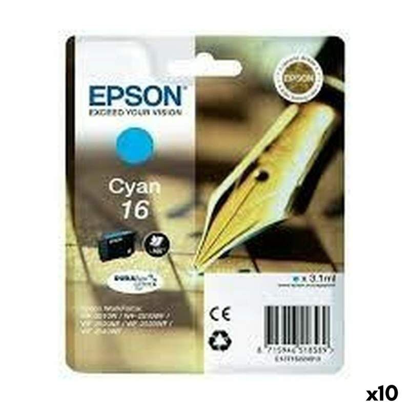 Cartuccia ad Inchiostro Originale Epson 16 Ciano (10 Unità)