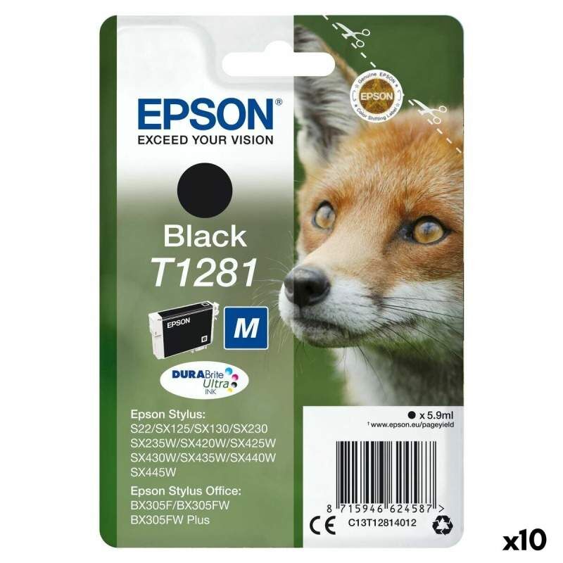 Cartuccia ad Inchiostro Originale Epson STYLUS S22/SX125/ SX 235W /420W/425W, OFFICE BX305F Nero (10 Unità)