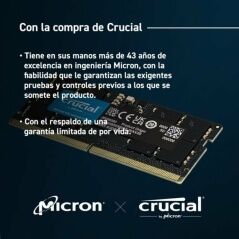 Memoria RAM Crucial 16 GB 5600 MHz CL46 DDR5 SDRAM DDR5