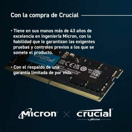 RAM Memory Crucial 16 GB 5600 MHz CL46 DDR5 SDRAM DDR5