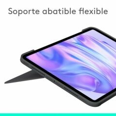 Custodia per Tablet Logitech iPad Pro 2024 Nero Qwerty in Spagnolo QWERTY