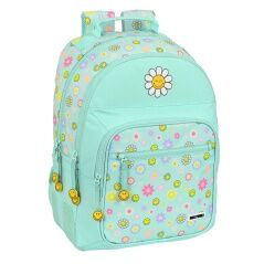 School Bag Smiley Summer fun Turquoise (32 x 42 x 15 cm)