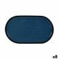 Vassoio per aperitivi La Mediterránea Chester Azzurro Ovale 30,5 x 17,5 x 2,8 cm (8 Unità)