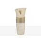 Vaso Romimex Champagne Madreperla Ceramica 15 x 35 x 14 cm