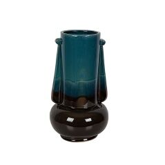 Vaso Romimex Blu/Nero Ceramica 20 x 36 x 20 cm