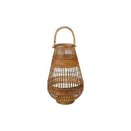 Lantern Romimex Brown Metal 23 x 38 x 23 cm