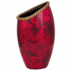 Vase Alexandra House Living Black Red Ceramic 17 x 48 x 28 cm