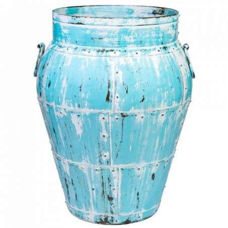 Vase Alexandra House Living Blue Mango wood 45 x 60 x 45 cm