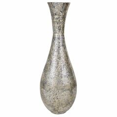 Vase Alexandra House Living Silver Paper Capiz 73 x 73 x 25 cm