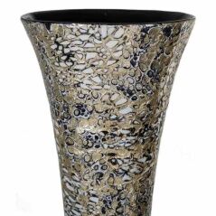 Vaso Alexandra House Living Argento Carta Capiz 73 x 73 x 25 cm