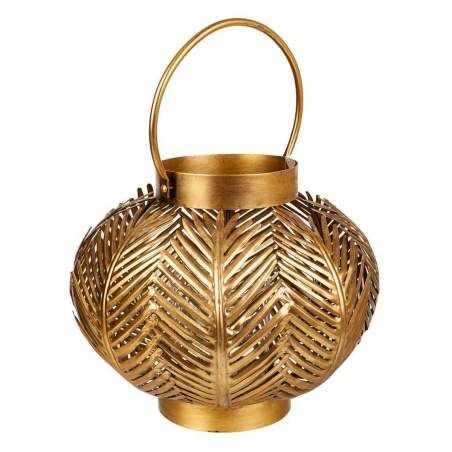 Candleholder Alexandra House Living Golden Iron 34 x 27 x 34 cm