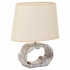 Desk lamp Alexandra House Living White Polyresin 220-240 V 9 x 25 x 23 cm