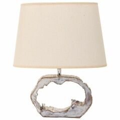 Lampada da tavolo Alexandra House Living Bianco Poliresina 220-240 V 9 x 25 x 23 cm