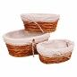 Set of Baskets Alexandra House Living Natural wicker Willow wood 3 Pieces