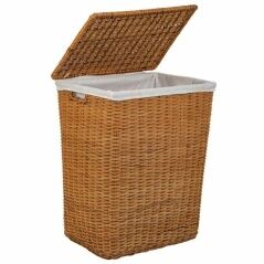 Set of Baskets Alexandra House Living Brown Polyester Rattan 2 Pieces