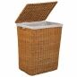 Set of Baskets Alexandra House Living Brown Polyester Rattan 2 Pieces