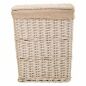 Set of Baskets Alexandra House Living White wicker Willow wood 3 Pieces