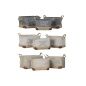 Set di Cestini DKD Home Decor Beige Grigio Marrone Chiaro 40 x 30 x 24 cm Poliestere Legno 3 Pezzi (3 Unità)