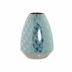 Vaso DKD Home Decor S3021434 Porcellana Turchese Orientale (18 x 18 x 24 cm)