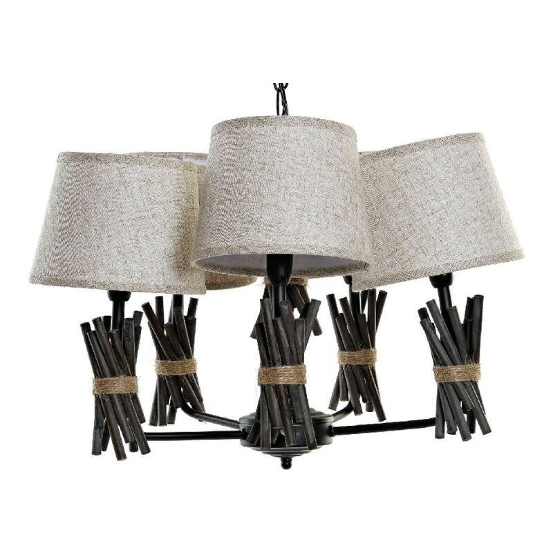 Lampadario DKD Home Decor Poliestere Metallo (55 x 55 x 100 cm)