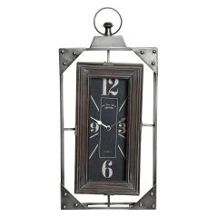 Orologio da Parete DKD Home Decor Loft Legno Ferro (29 x 6.5 x 61 cm)