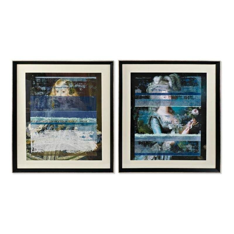 Quadro DKD Home Decor CU-180444 86,6 x 4 x 100 cm Arte Moderno (2 Unità)