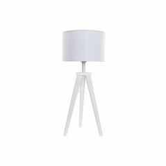 Lampada da tavolo DKD Home Decor 8424001807918 Legno Bianco 220 V 50 W 30 x 30 x 72 cm