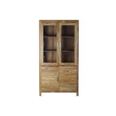 Stand Espositore DKD Home Decor Cristallo Legno d'albero della gomma 97 x 42 x 190 cm